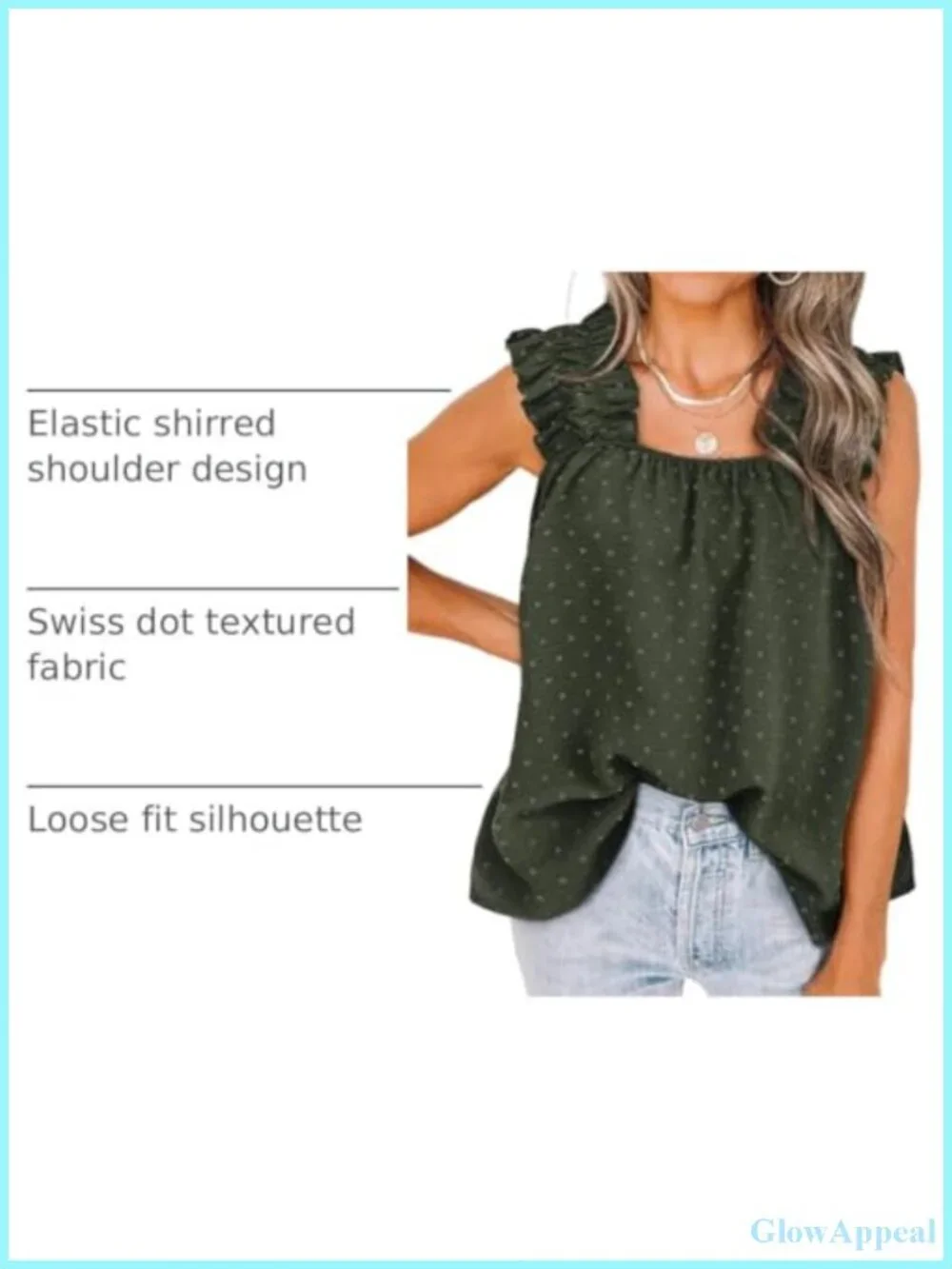 Boho Floral Ruffle Sleeveless Tank Top Women Pleated Square Neck Summer Blouse